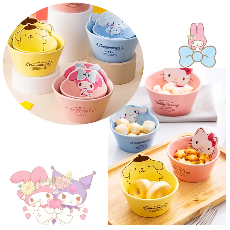 Sanrioed My Melody Cinnamoroll Purin Dog мультяшная керамическая чаша Kawaii креативный принт миска для еды Миска Для Супа Милый набор посуды
Sanrioed My Melody Cinnamoroll Purin Dog мультяшная керамическая чаша Kawaii креативный принт миска для еды Миска Для Супа Милый набор посуды