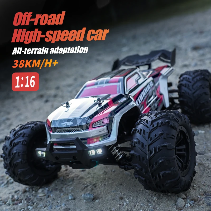 

1/16 Scale 4WD High Speed 38Km/H Electric Remote Control Off-road Truck /1/16 R/C Buggy/Truggy/Rock Crawler with LED head light