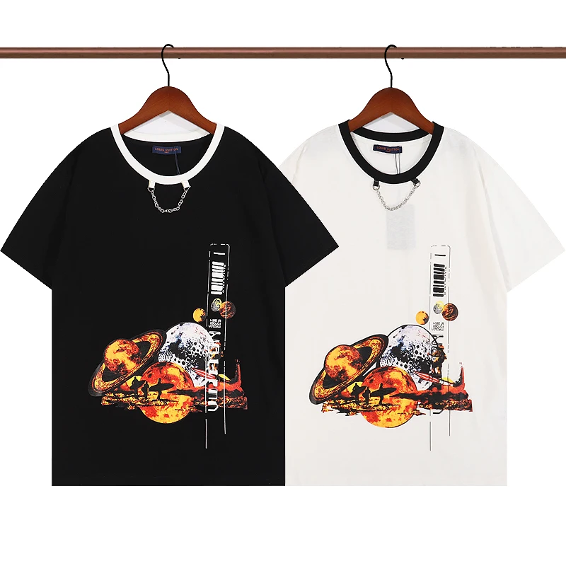 2022 New Short Sleeve T-shirt Digital Direct printing 40 double yarn black and white S-XXL
2022 New Short Sleeve T-shirt Digital Direct printing 40 double yarn black and white S-XXL