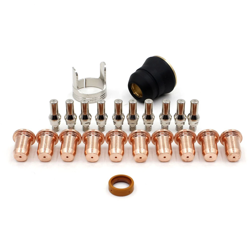23pc PT60 PT-60 IPT-60 Plasma Torch Electrode Tip 1.1mm Standoff Gas Ring Shield Plasma Torch Nozzle 51313.11 WSP-061001
23pc PT60 PT-60 IPT-60 Plasma Torch Electrode Tip 1.1mm Standoff Gas Ring Shield Plasma Torch Nozzle 51313.11 WSP-061001