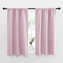 85pct Solid Color Blackout Curtain Window For Living Room Bedroom High Shading Thick Blinds Drapes Door Black Out Curtain