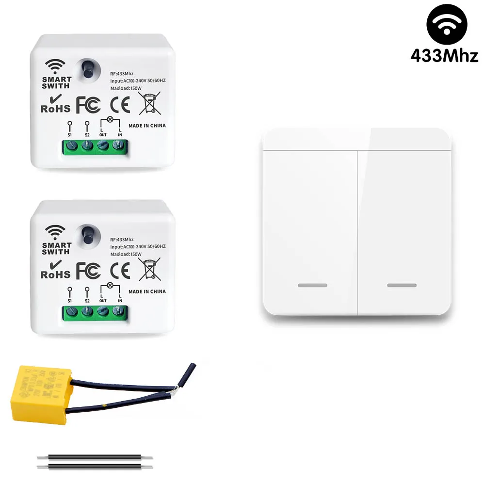 Беспроводной выключатель Tedeligo RF 1/2/3 Gang
Беспроводной выключатель Tedeligo RF 1/2/3 Gang