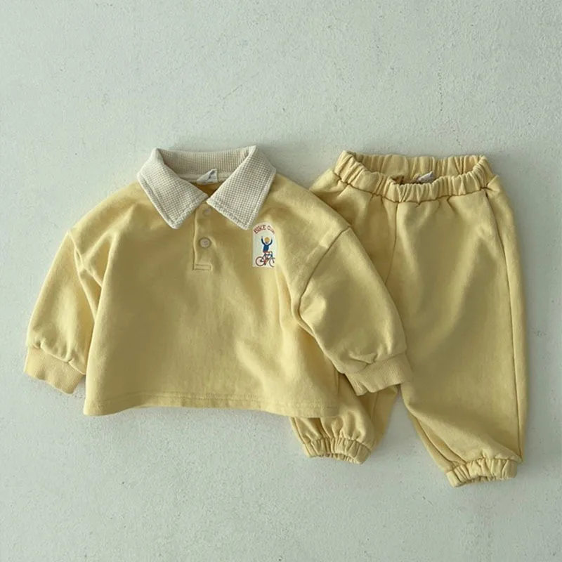 2023 Autumn New Baby Long Sleeve Clothes Set Solid Children Sweatshirt + Trousers 2pcs Suit Cotton Girls Casual Outfits Boys Set
2023 Autumn New Baby Long Sleeve Clothes Set Solid Children Sweatshirt + Trousers 2pcs Suit Cotton Girls Casual Outfits Boys Set