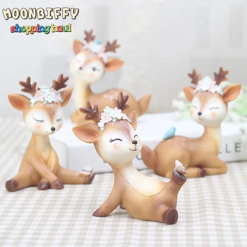 Deer Figurines Toys Decor Home Car Decor Resin Ornament Cake Topper Party Desktop Decoration for Birthday Wedding Anniversary
Deer Figurines Toys Decor Home Car Decor Resin Ornament Cake Topper Party Desktop Decoration for Birthday Wedding Anniversary