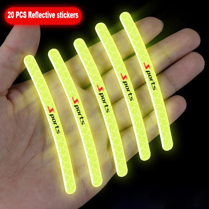 20Pcs High Quality Automobile Hub Reflective Sticker Car-Styling Accessories Tire Rim Luminous Warning For Night Driving Safely
20Pcs High Quality Automobile Hub Reflective Sticker Car-Styling Accessories Tire Rim Luminous Warning For Night Driving Safely
