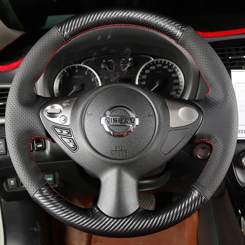 Чехол из углеродного волокна и кожи для ручного шитья для Nissan Tiida, чехол на руль автомобиля, защитный рукав, украшение интерьера, автомобильн...
Чехол из углеродного волокна и кожи для ручного шитья для Nissan Tiida, чехол на руль автомобиля, защитный рукав, украшение интерьера, автомобильн...