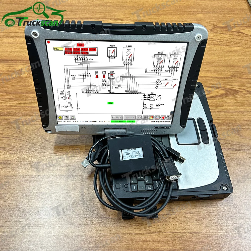 Диагностический инструмент для вилочного погрузчика, диагностический комплект для 4 помещений + диагностический сканер для ноутбука CF19 JUDIT Forklift
Диагностический инструмент для вилочного погрузчика, диагностический комплект для 4 помещений + диагностический сканер для ноутбука CF19 JUDIT Forklift