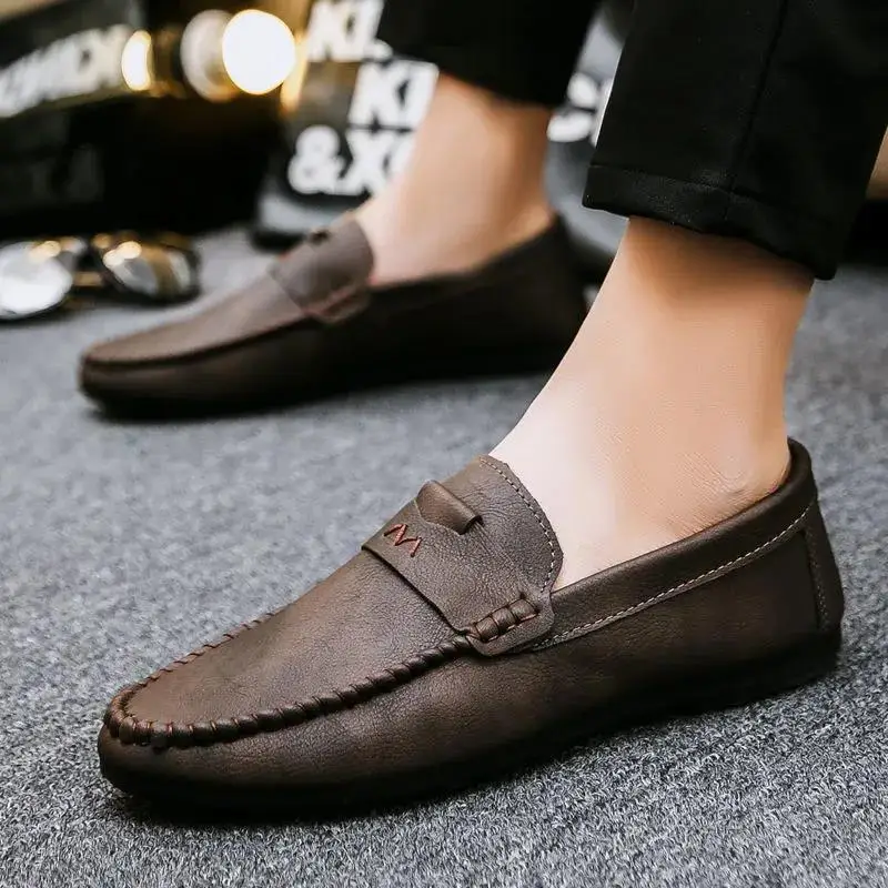 Men's Peas Shoes Soft Sole Soft Leather Casual Leather Shoes Men's Summer Breathable Lazy Shoes All-match Shoes Slip-On
Men's Peas Shoes Soft Sole Soft Leather Casual Leather Shoes Men's Summer Breathable Lazy Shoes All-match Shoes Slip-On
