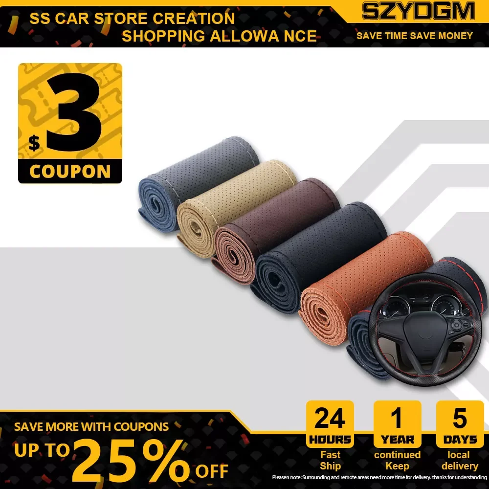 Car Steering Wheel Braid Cover Soft Texture Car Covers With Needles And Thread Artificial Leather Car Styling Covers
Car Steering Wheel Braid Cover Soft Texture Car Covers With Needles And Thread Artificial Leather Car Styling Covers