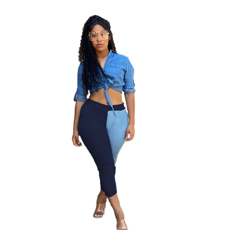 Women Ladies Patchwork Pencil Pants Summer Pockets Skinny Calf Length Pants Casual Stretch 3/4 Trousers Female Elestic Capris
Women Ladies Patchwork Pencil Pants Summer Pockets Skinny Calf Length Pants Casual Stretch 3/4 Trousers Female Elestic Capris