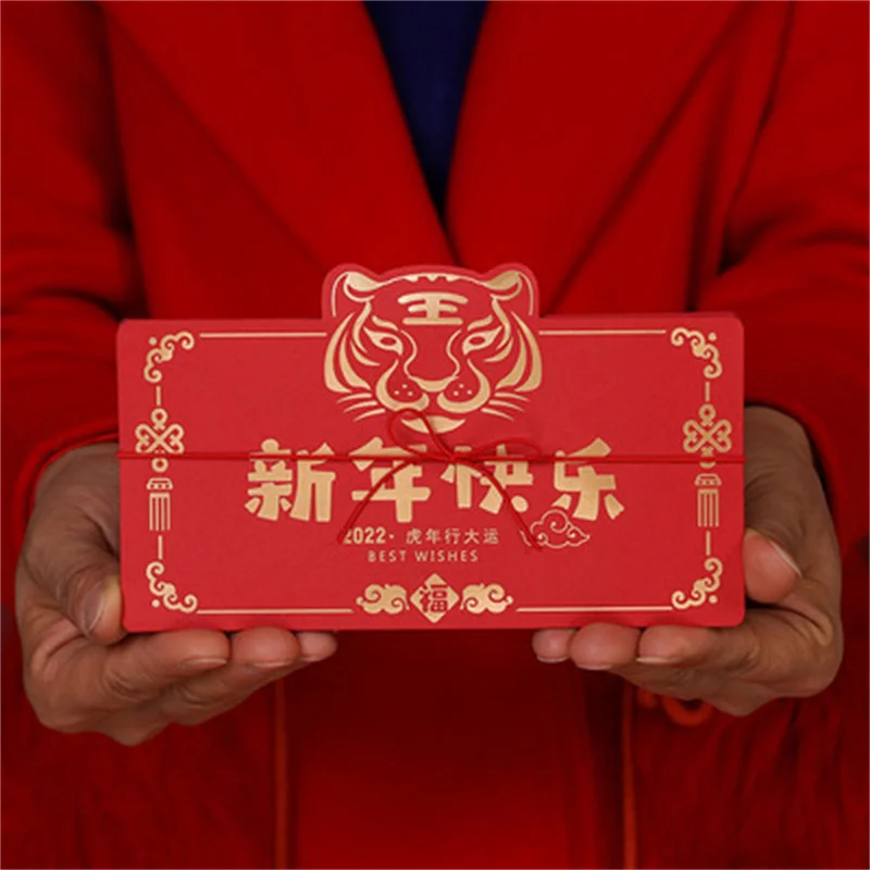 2022 Red Envelope Foldable Chinese Year of the Tiger Lucky Money Packets Creative Cartoon Red Pockets AA 
2022 Red Envelope Foldable Chinese Year of the Tiger Lucky Money Packets Creative Cartoon Red Pockets AA