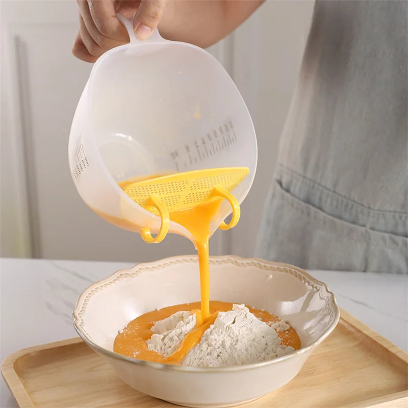 Transparent Scale Measuring Cup Filter Kitchen Cooking Tool For Washing Rice
Transparent Scale Measuring Cup Filter Kitchen Cooking Tool For Washing Rice