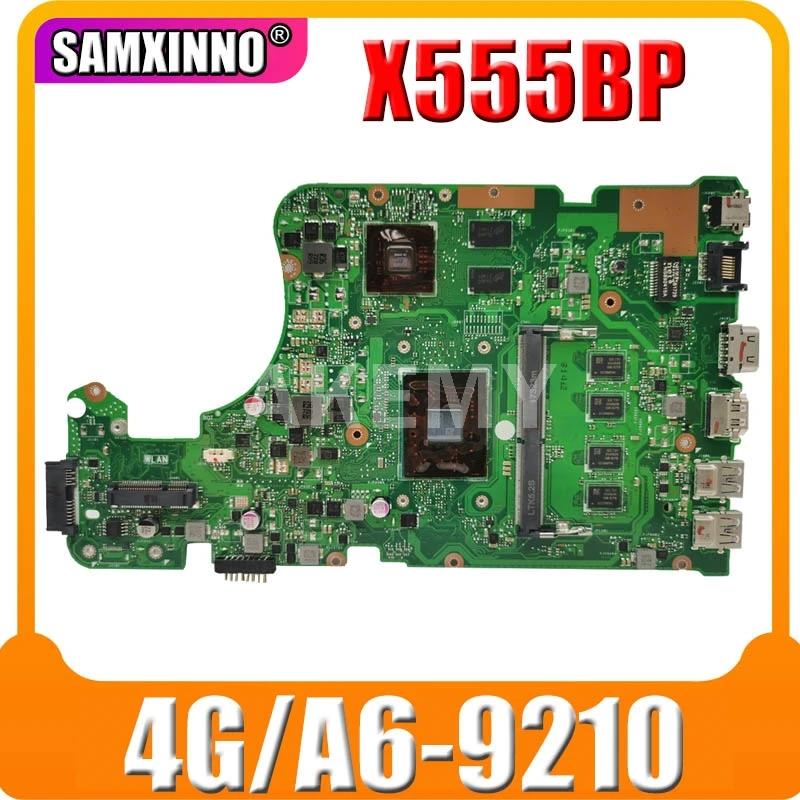 NEW SAMXINNO X555QG Laptop Motherboard for ASUS X555B X555BP K555B A555B K555Q original Mainboard 4GB-RAM A6-9210-CPU R5-M420
NEW SAMXINNO X555QG Laptop Motherboard for ASUS X555B X555BP K555B A555B K555Q original Mainboard 4GB-RAM A6-9210-CPU R5-M420
