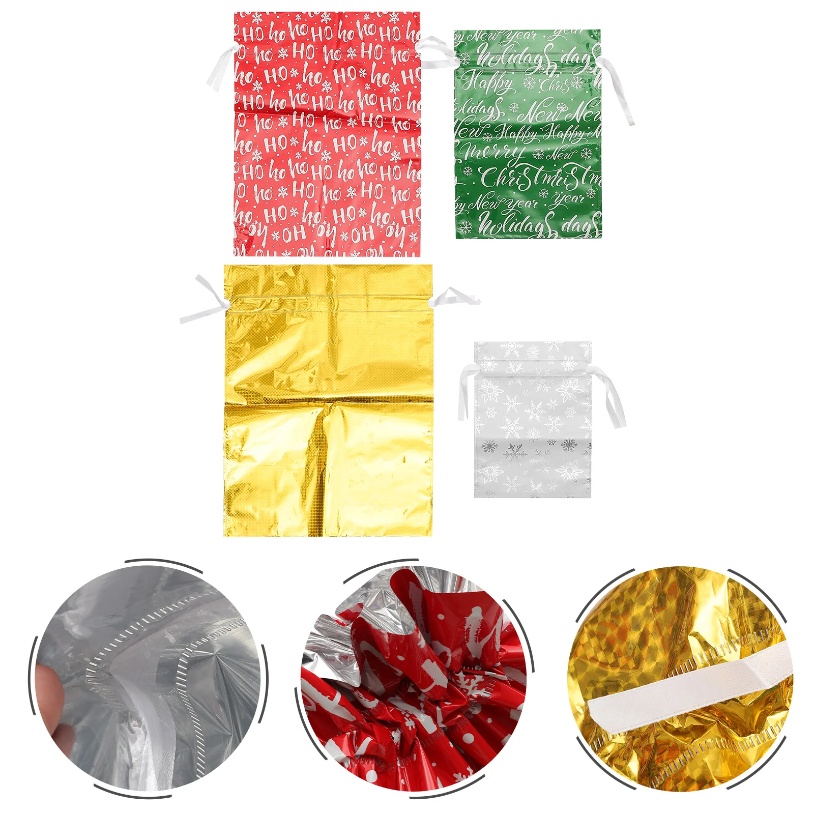 Christmas Bag Candy Gift Bags Storagedrawstring Holder Wrapping Treat Pouches Jewelry Party Supplies Foil Reusable Presents
Christmas Bag Candy Gift Bags Storagedrawstring Holder Wrapping Treat Pouches Jewelry Party Supplies Foil Reusable Presents
