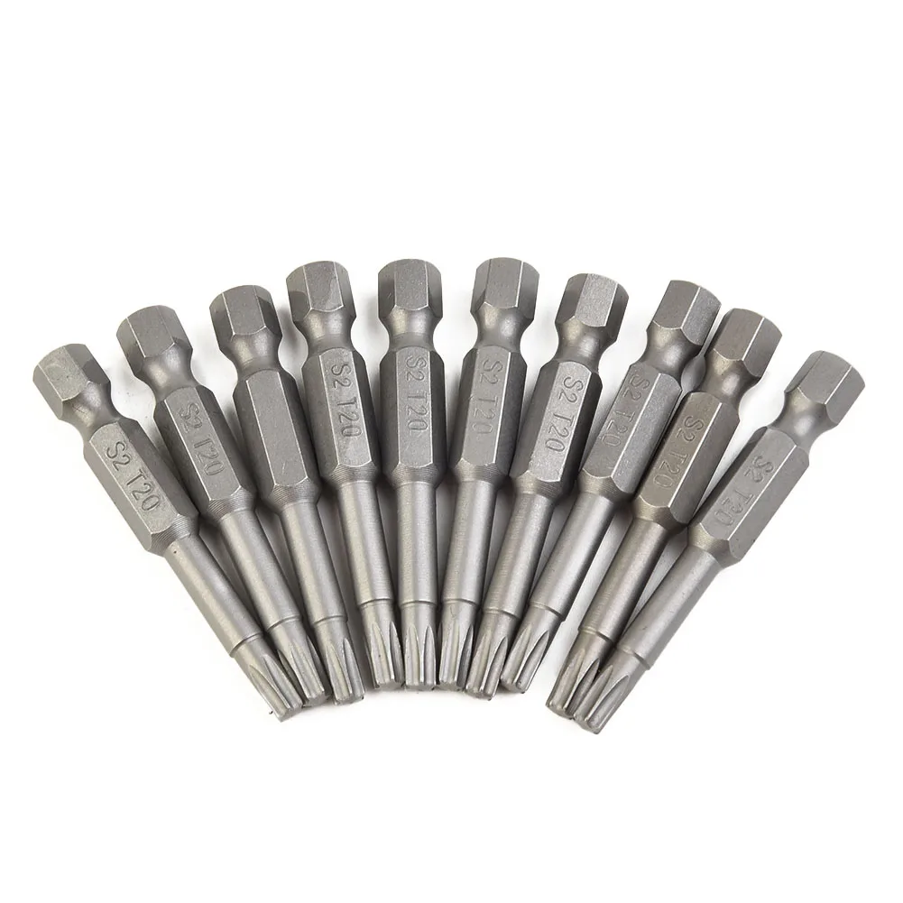 10Pcs Alloy Steel 50mm Long Torx Screwdriver Bit 6.35mm Hexagon Handle T20 Parafusadeira Herramientas De Mano Hand Tools Sets
10Pcs Alloy Steel 50mm Long Torx Screwdriver Bit 6.35mm Hexagon Handle T20 Parafusadeira Herramientas De Mano Hand Tools Sets
