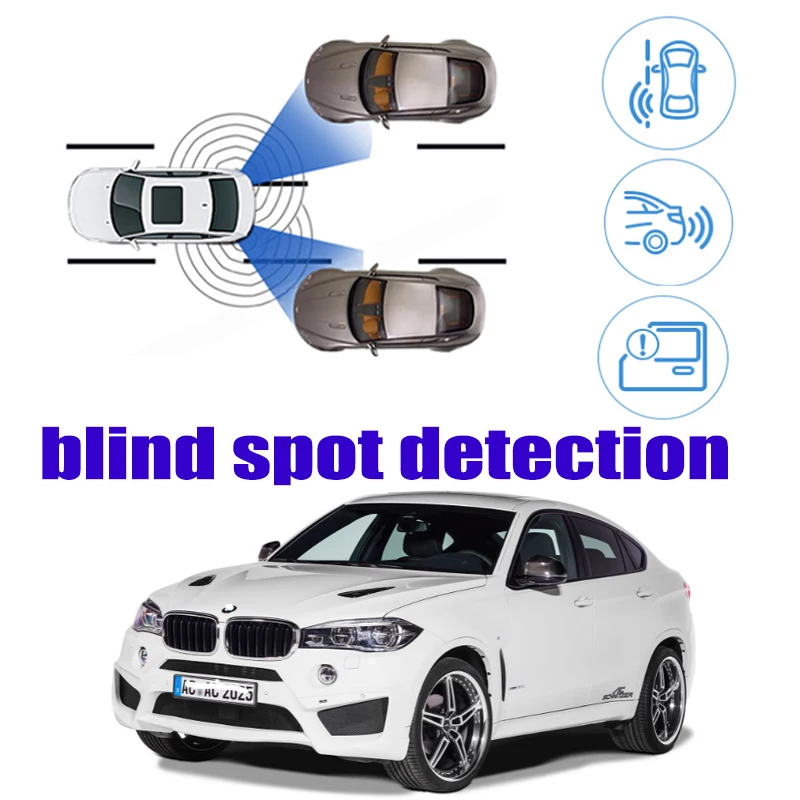 

For BMW X6 F16 2015~2019 Car BSD BSA BSM Blind Area Spot Warning Safety Drive Alert Mirror Rear Radar Detection System