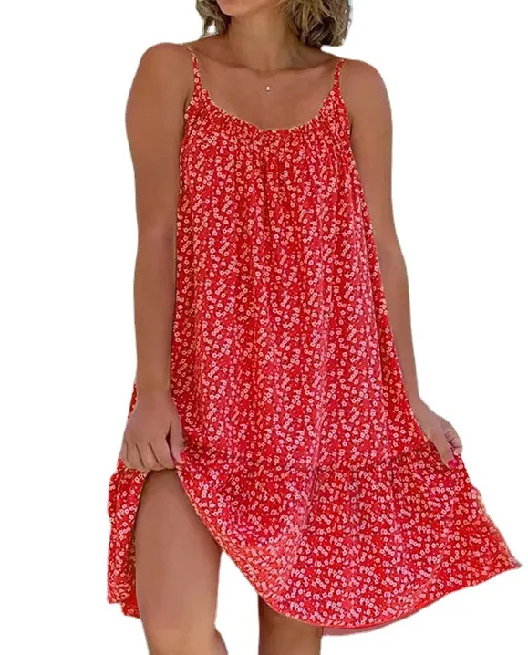 2023 Women Summer Spaghetti Strap O-Neck A-Line Mini Swing Dress Boho Vintage Floral Printed Loose Beach Cami Sundress S-5XL
2023 Women Summer Spaghetti Strap O-Neck A-Line Mini Swing Dress Boho Vintage Floral Printed Loose Beach Cami Sundress S-5XL
