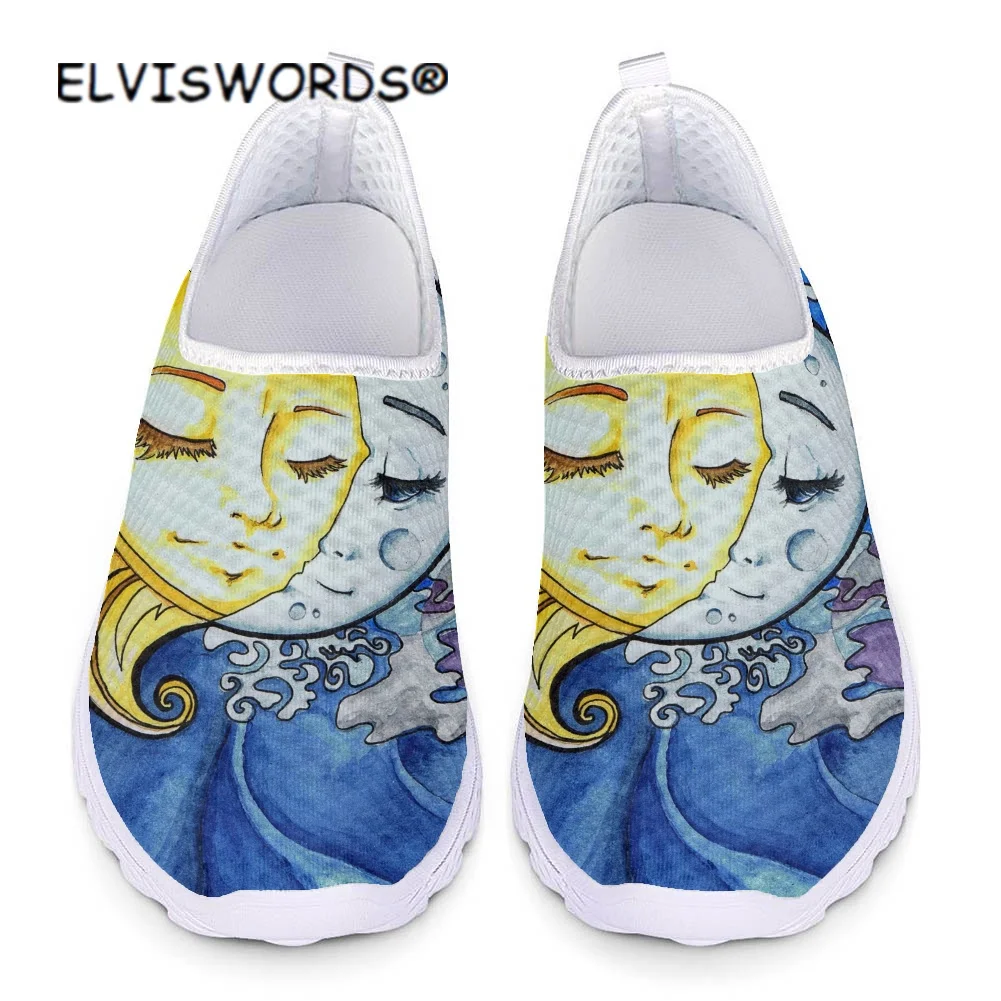 ELVISWORDS Summer Women's Flats Sneakers Stylish Sun and Moon Printing Lady Causal Loafers Comfortable Super Light Female Shoes
ELVISWORDS Summer Women's Flats Sneakers Stylish Sun and Moon Printing Lady Causal Loafers Comfortable Super Light Female Shoes