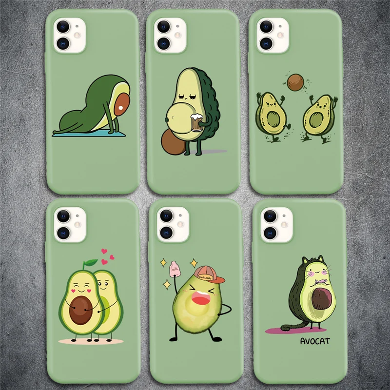 New Cartoon Funny Avocado Pattern Phone Case For iPhone 12 11 Pro Max X XR XS Max 7 Plus 8 Plus 12 Mini Cute Soft Silicone Cover
New Cartoon Funny Avocado Pattern Phone Case For iPhone 12 11 Pro Max X XR XS Max 7 Plus 8 Plus 12 Mini Cute Soft Silicone Cover
