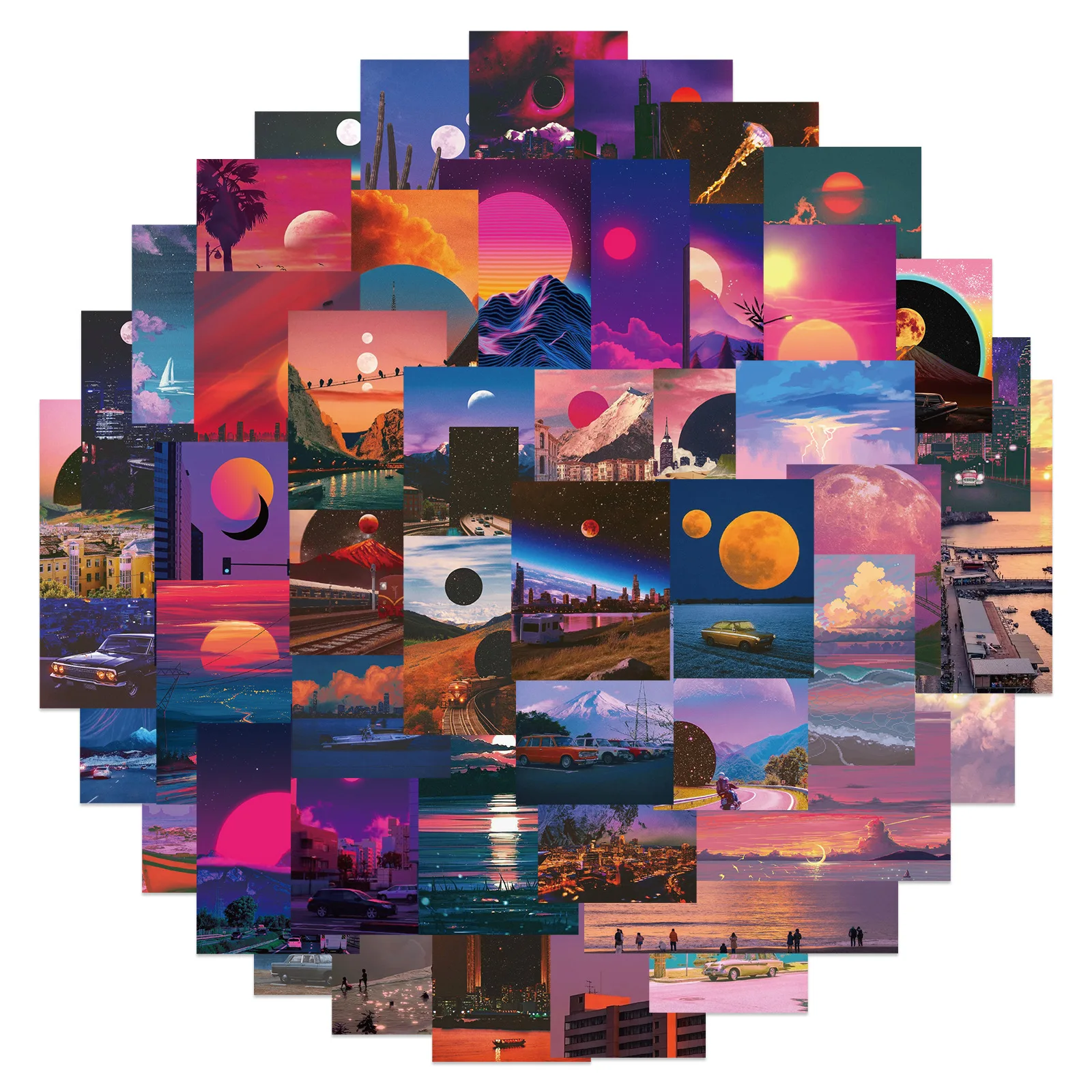 10/30/50pcs Cartoon Art Sunset Landscape Stickers Decal Decorative Kids Toy Laptop Motorcycle Phone Guitar Waterproof Sticker
10/30/50pcs Cartoon Art Sunset Landscape Stickers Decal Decorative Kids Toy Laptop Motorcycle Phone Guitar Waterproof Sticker