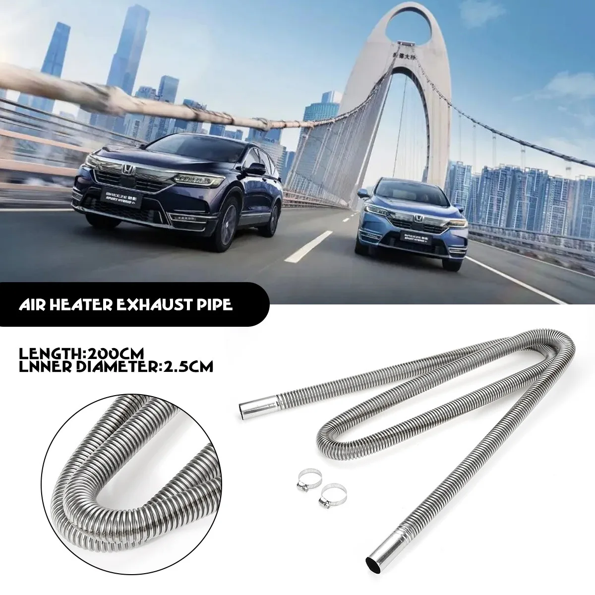 Car Auto Air Parking Heater Exhaust Pipe Fuel Tank Exhaust Pipe Hose Tube Stainless Steel For Diesel Heater Accessories
Car Auto Air Parking Heater Exhaust Pipe Fuel Tank Exhaust Pipe Hose Tube Stainless Steel For Diesel Heater Accessories