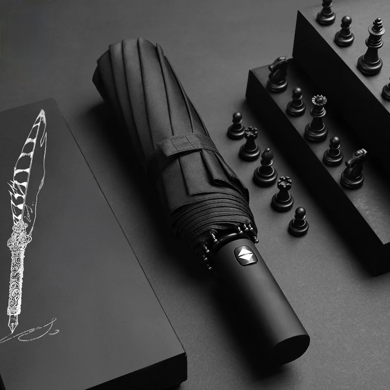 Men's Business Solid Folding Umbrella Automatic 12 Bone Windproof Automatic Umbrella
Men's Business Solid Folding Umbrella Automatic 12 Bone Windproof Automatic Umbrella