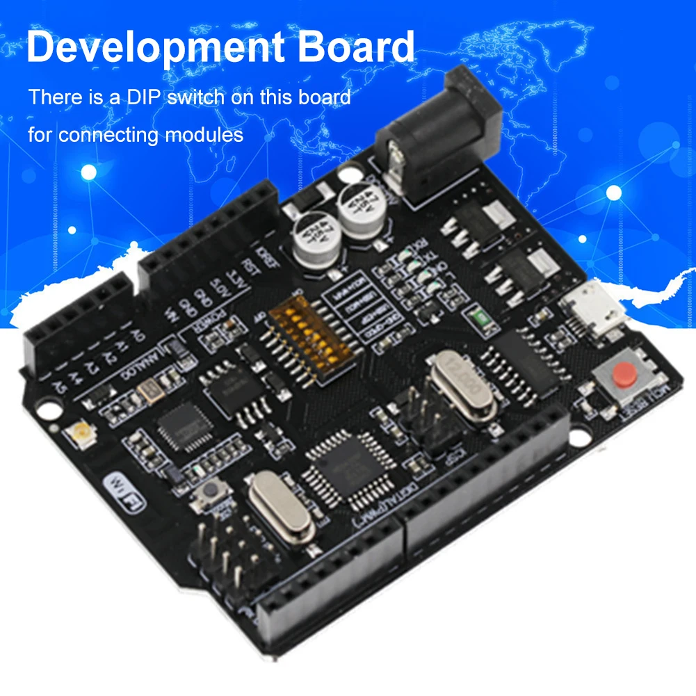 Макетная плата Wi-Fi R3 ATmega328P, 32 Мб памяти, ESP8266, модуль макетной платы Φ CH340G, простой в использовании
Макетная плата Wi-Fi R3 ATmega328P, 32 Мб памяти, ESP8266, модуль макетной платы Φ CH340G, простой в использовании