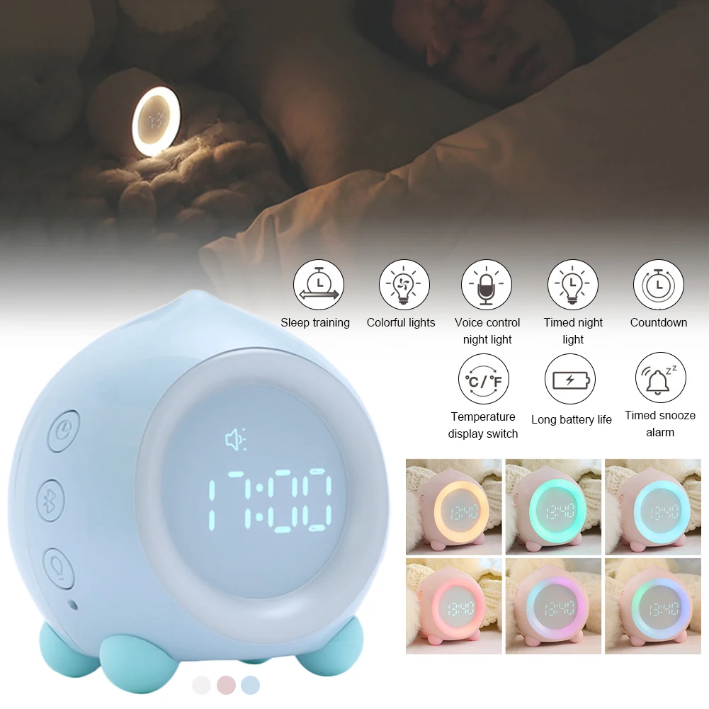Kids Digital Alarm Clock Children's Sleep Trainer Sunrise Simulator LED Night Light Wake up Clock for Home Decorations
Kids Digital Alarm Clock Children's Sleep Trainer Sunrise Simulator LED Night Light Wake up Clock for Home Decorations