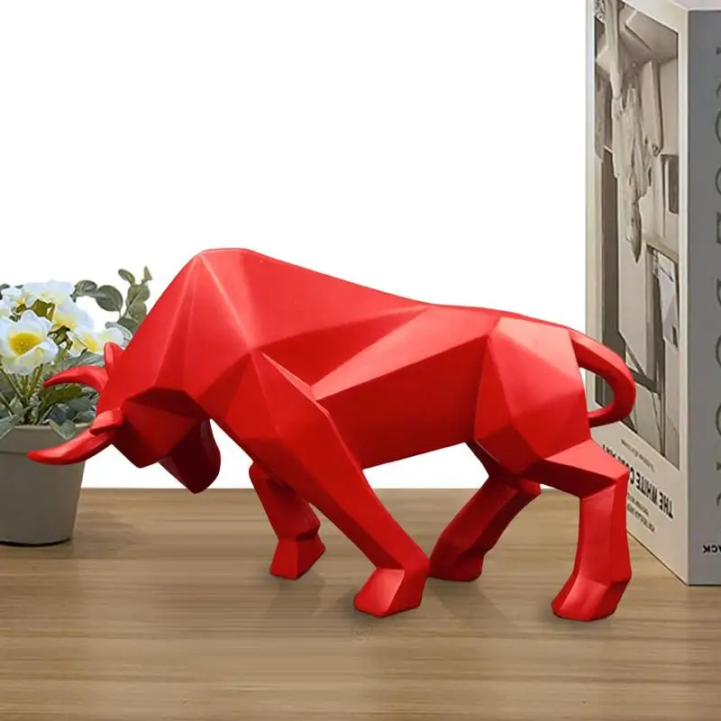 Bull Sculpture Geometric Bull Sculpture Desktop Decoration Feng Shui Decor OX Statue For Living Room Dining Room Bedroom Office
Bull Sculpture Geometric Bull Sculpture Desktop Decoration Feng Shui Decor OX Statue For Living Room Dining Room Bedroom Office