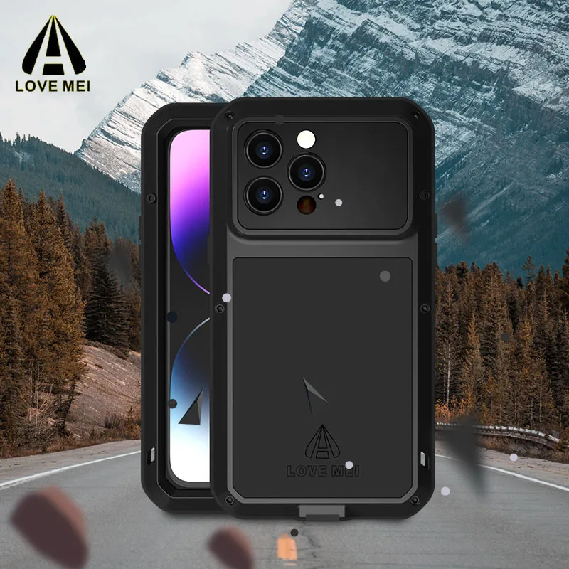 LOVE MEI Life Waterproof POWERFUL Armor Metal Case for iPhone 14 Pro Fundas Shockproof Phone Cover Full Body Protection Coque
LOVE MEI Life Waterproof POWERFUL Armor Metal Case for iPhone 14 Pro Fundas Shockproof Phone Cover Full Body Protection Coque