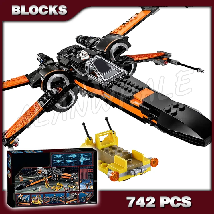 742pcs Star Resistance Starfighter Poe's X-wing Fighter BB-8 Astromech Droid 10466 Building Blocks Toys Compatible With Model
742pcs Star Resistance Starfighter Poe's X-wing Fighter BB-8 Astromech Droid 10466 Building Blocks Toys Compatible With Model