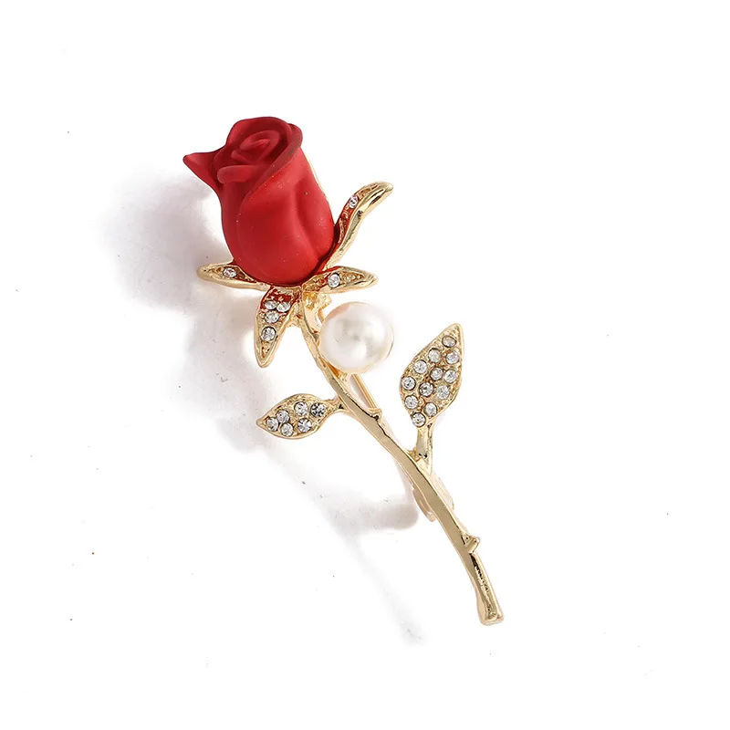 New Elegant Vintage Rhinestone Enamel Red Rose Brooch For Women Flower Lapel Pins Wedding Party Badge Jewelry Christmas Gifts
New Elegant Vintage Rhinestone Enamel Red Rose Brooch For Women Flower Lapel Pins Wedding Party Badge Jewelry Christmas Gifts