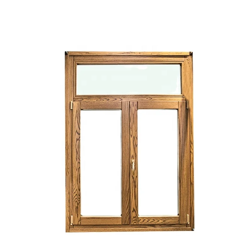 

tilt and turn soundproof aluminium wood window for house with the sample line of frame and casement passive windows