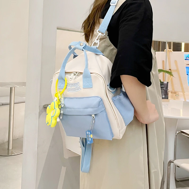 Mini Women's Backpack Small Teen Girls School Backpack Korean Style Stitching Contrast Color Multifunctional Casual Shoulder Bag
Mini Women's Backpack Small Teen Girls School Backpack Korean Style Stitching Contrast Color Multifunctional Casual Shoulder Bag