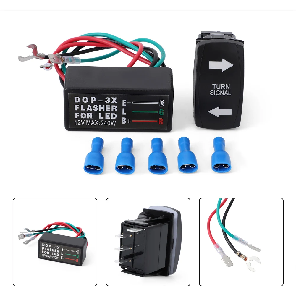 1PC ATV UTV Off-Road Turn Signal Rocker Switch Blinker SPDT Green LED W/ Flasher 12V Black Motorcycle Electrical Accessories
1PC ATV UTV Off-Road Turn Signal Rocker Switch Blinker SPDT Green LED W/ Flasher 12V Black Motorcycle Electrical Accessories