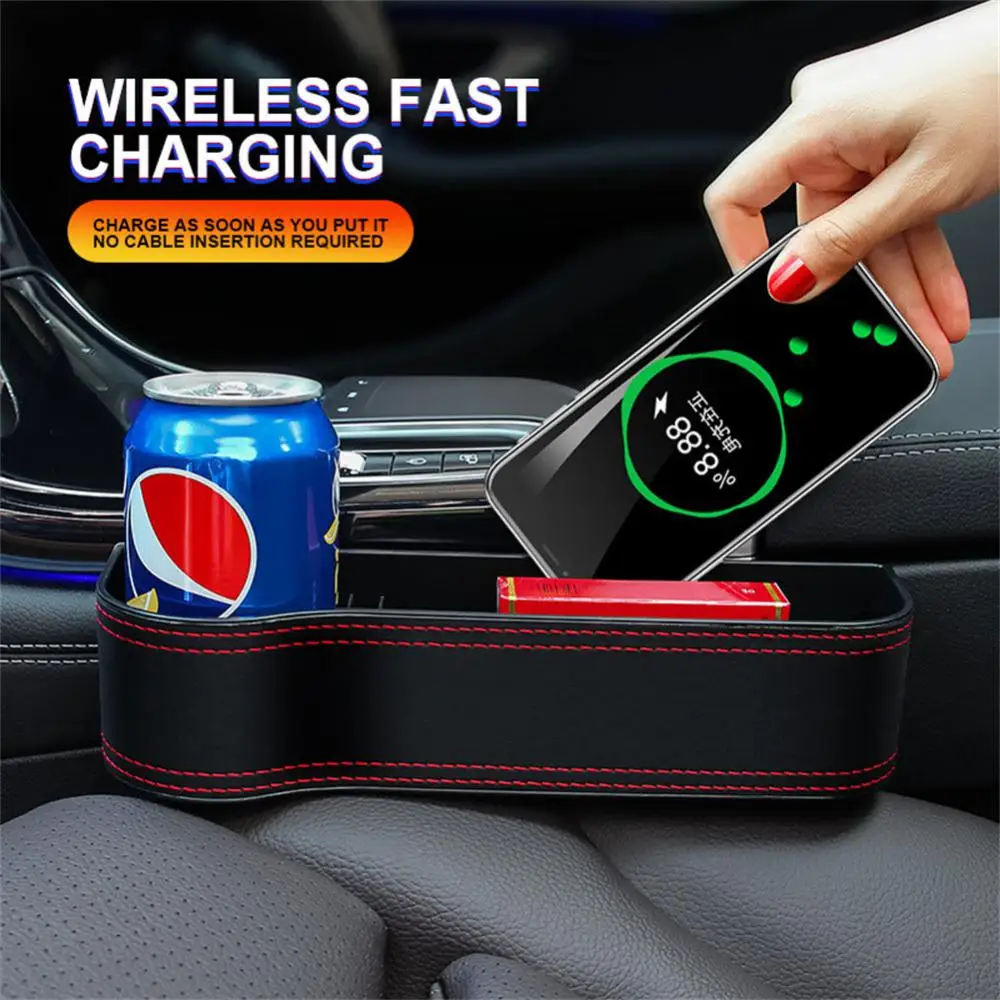 Car Seat Gap Car Storage Box Crevice Wireless Fast Charging Mobile Phone Wireless Charger Large Capacity Car Charger Storage Box
Car Seat Gap Car Storage Box Crevice Wireless Fast Charging Mobile Phone Wireless Charger Large Capacity Car Charger Storage Box