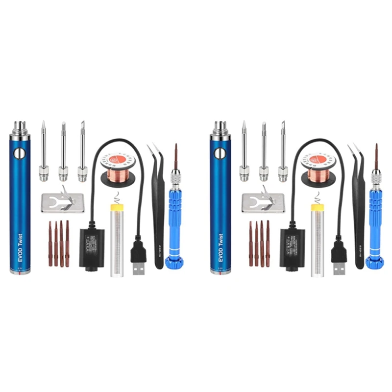 2X 5V 15W Battery Powered Soldering Iron With USB Charge Soldering Iron Soldering Wireless Charging Solder Iron-Blue
2X 5V 15W Battery Powered Soldering Iron With USB Charge Soldering Iron Soldering Wireless Charging Solder Iron-Blue
