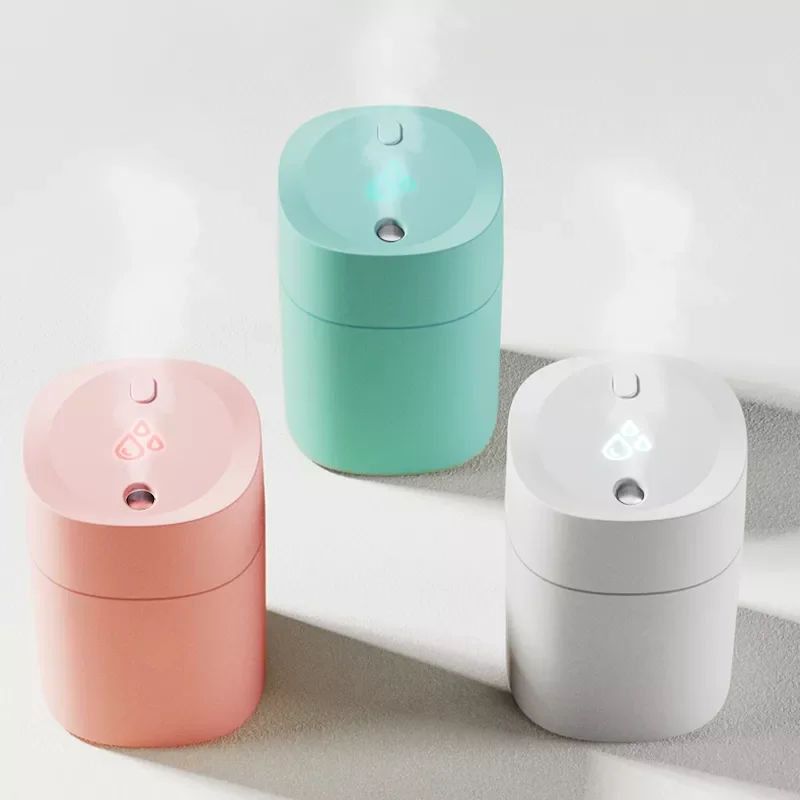 

250ML Mini Air Humidifier Ultrasonic Aroma Essential Oil Aromatherapy Diffuser for Home Car Fogger Mist Maker with Night Lamp