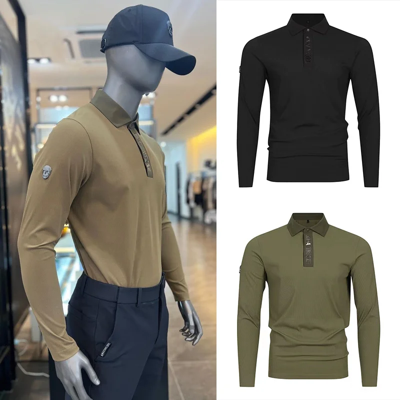 New Golf Clothing Autumn New Men's Lapel Long Sleeve Polo Shirt Top Sports Fashion Base Jersey
New Golf Clothing Autumn New Men's Lapel Long Sleeve Polo Shirt Top Sports Fashion Base Jersey