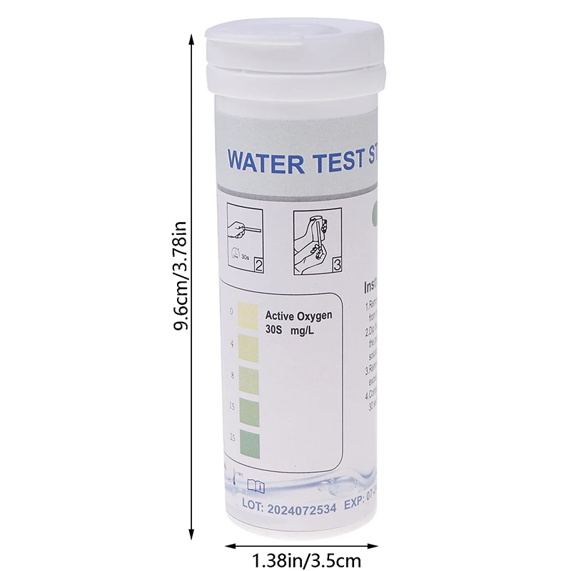 50 шт./упак. тест-полоски для обнаружения активного кислорода, широко используемые тестовые полоски, комплект для бассейна, обнаружения рыбного пруда, загрязнения воды
50 шт./упак. тест-полоски для обнаружения активного кислорода, широко используемые тестовые полоски, комплект для бассейна, обнаружения рыбного пруда, загрязнения воды