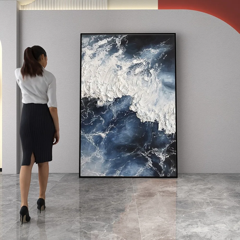 Abstract Knife 3D Wave Pictures Oil Painting Without Frame Handmade On Canvas Hanging For Living Dinner Room Washroom Art
Abstract Knife 3D Wave Pictures Oil Painting Without Frame Handmade On Canvas Hanging For Living Dinner Room Washroom Art
