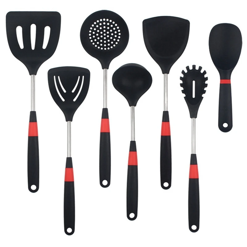 7Pcs Silicone Kitchen Utensils Set Cooking Tools Kitchenware Spoon Spatula Egg Beaters Gadget Cookware Accessories
7Pcs Silicone Kitchen Utensils Set Cooking Tools Kitchenware Spoon Spatula Egg Beaters Gadget Cookware Accessories