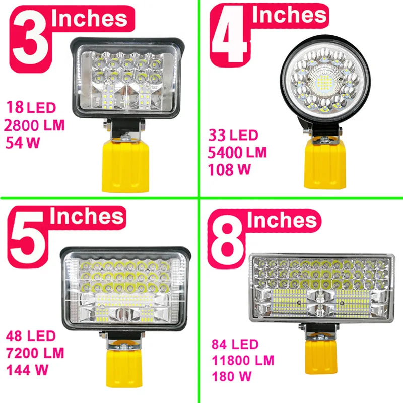 DC9096 Car LED Work Lights Flashlights Electric Torch Spotlight Desk Reading Lamp For Dewalt 12V 14.4V 18V NiCad NiMH Battery
DC9096 Car LED Work Lights Flashlights Electric Torch Spotlight Desk Reading Lamp For Dewalt 12V 14.4V 18V NiCad NiMH Battery