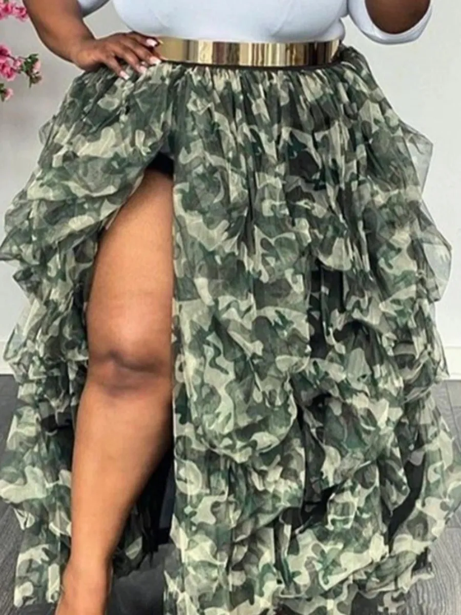 LW Plus Size Skirts Y2k Split Ball Gown Puffy Skirt Camo Print Gauze High Waist Elastic Casual Mesh Puff Party Evening Dresses
LW Plus Size Skirts Y2k Split Ball Gown Puffy Skirt Camo Print Gauze High Waist Elastic Casual Mesh Puff Party Evening Dresses