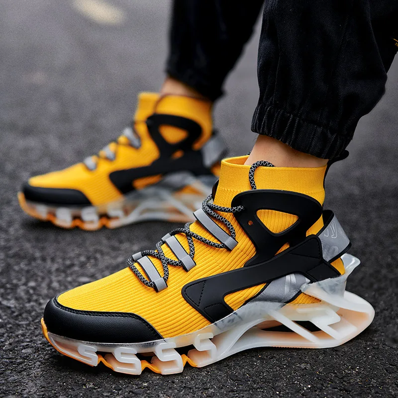 Men's sneakers Breathable Lightweight High Top Mesh Shoes Large Size Fashion Casual Basketball Shoes Blade Running Men's Shoes
Men's sneakers Breathable Lightweight High Top Mesh Shoes Large Size Fashion Casual Basketball Shoes Blade Running Men's Shoes