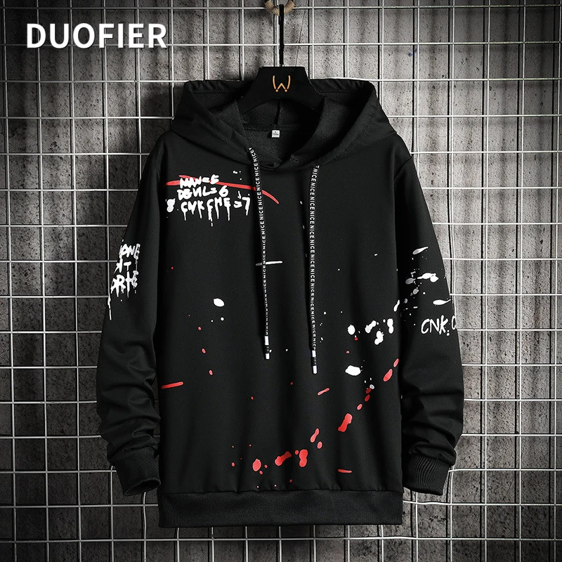 New Hoodie Sweatshirt Men Hip Hop Pullover Hoodies Autumn Streetwear Casual Fashion Man Clothes Ink Print Loose Hoodie Black 4XL 
New Hoodie Sweatshirt Men Hip Hop Pullover Hoodies Autumn Streetwear Casual Fashion Man Clothes Ink Print Loose Hoodie Black 4XL