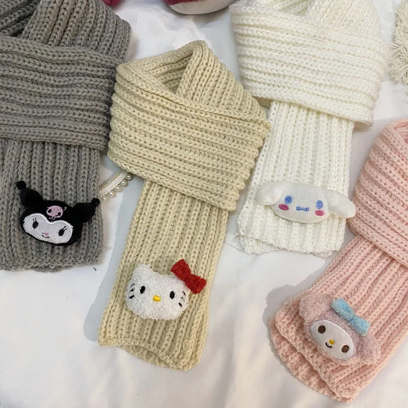 Sanrioed Mymelody Kuromi Cartoon Plush Knitted Neckwear Ins Girlheart Doll Warm Windproof Winter Hand Knitted Scarf Holiday Gift
Sanrioed Mymelody Kuromi Cartoon Plush Knitted Neckwear Ins Girlheart Doll Warm Windproof Winter Hand Knitted Scarf Holiday Gift