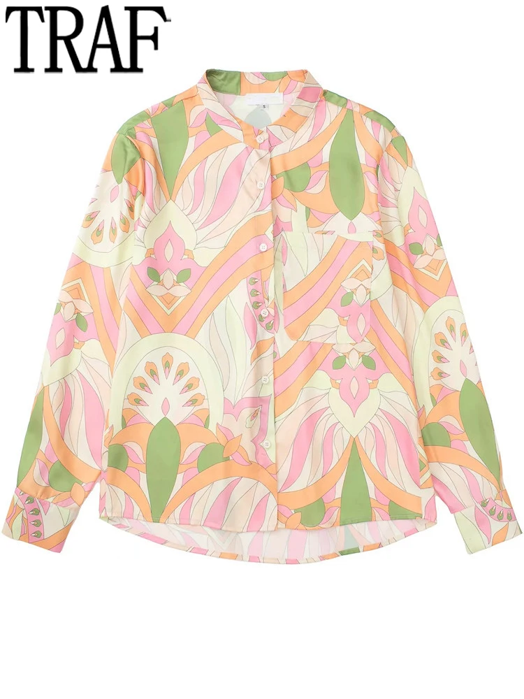 TRAF Printed Women Shirt Vintage Button Up Shirt Long Sleeve Blouse Female Fashion Woman Blouses 2022 Casual Streetwear Top
TRAF Printed Women Shirt Vintage Button Up Shirt Long Sleeve Blouse Female Fashion Woman Blouses 2022 Casual Streetwear Top