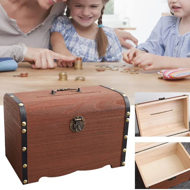 Retro Wooden Box Storage Treasure Chest Memory Wood Box Organizer Case With Lock Antique Style Jewelry Boxes Gift
Retro Wooden Box Storage Treasure Chest Memory Wood Box Organizer Case With Lock Antique Style Jewelry Boxes Gift