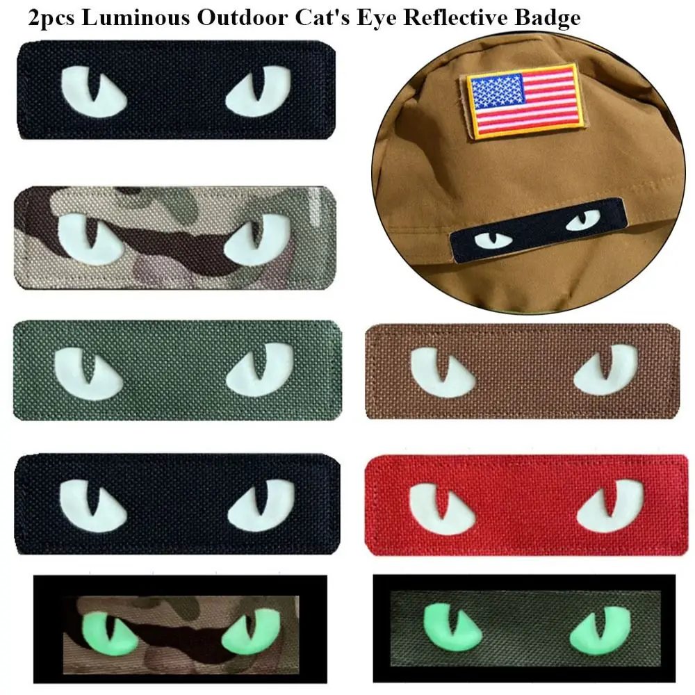 2pcs Glow-in-the-Dark Cat's Eye High Quality 9*3cm 5 Colors Magic Sticker Outdoor Pack Sticker Outdoor Tool
2pcs Glow-in-the-Dark Cat's Eye High Quality 9*3cm 5 Colors Magic Sticker Outdoor Pack Sticker Outdoor Tool